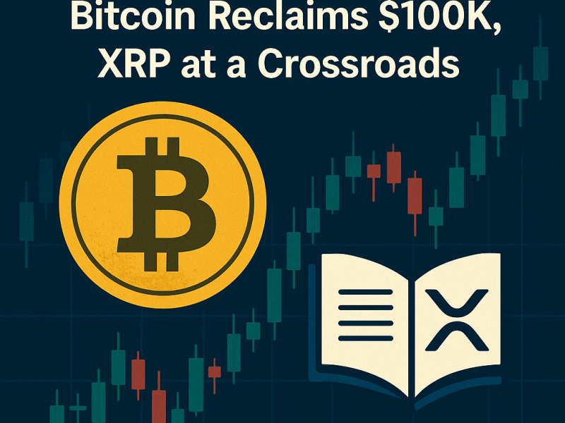 Crypto Market Reawakens: Bitcoin Reclaims Six Figures as XRP Sits at the&nbsp;Crossroads
