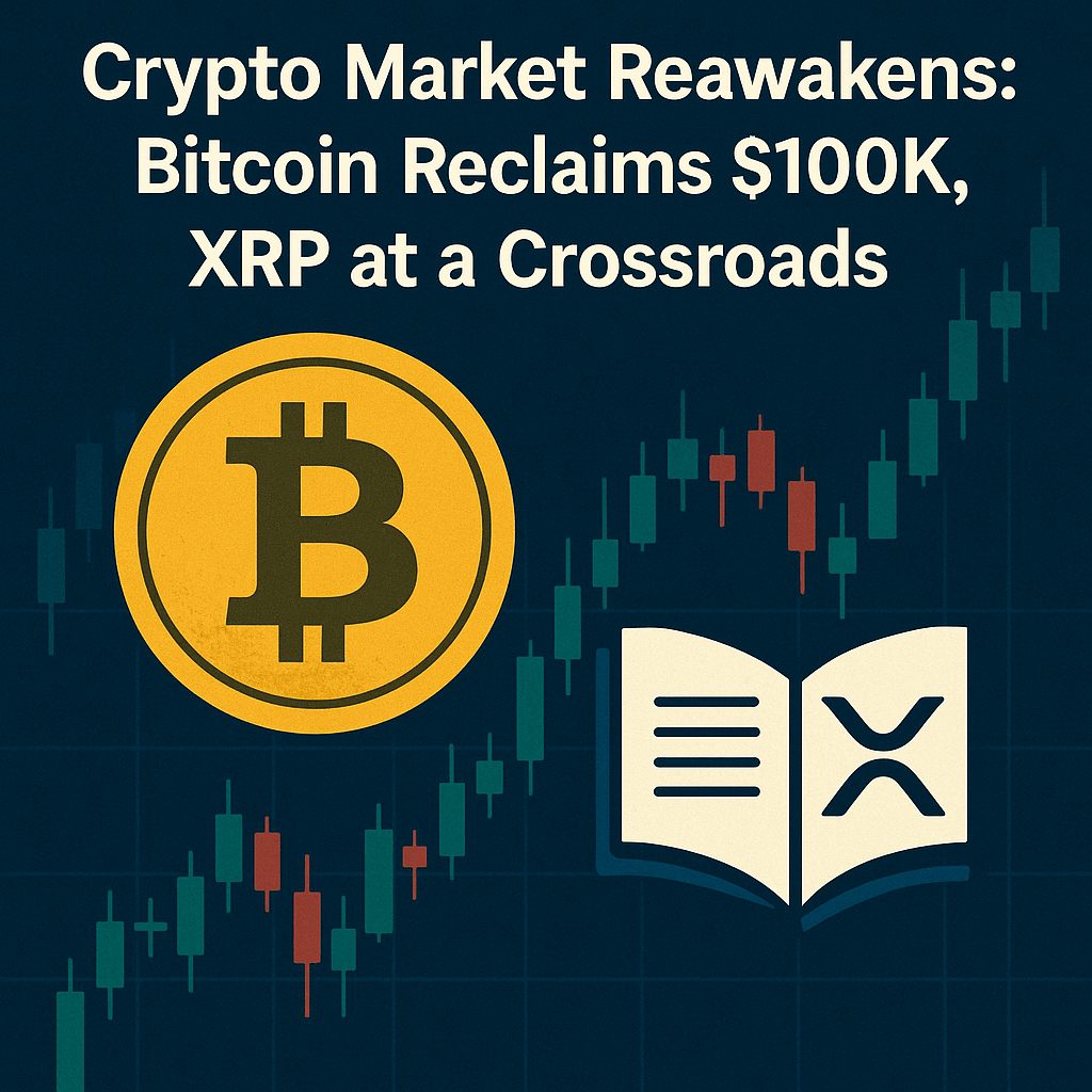 Crypto Market Reawakens: Bitcoin Reclaims Six Figures as XRP Sits at the&nbsp;Crossroads